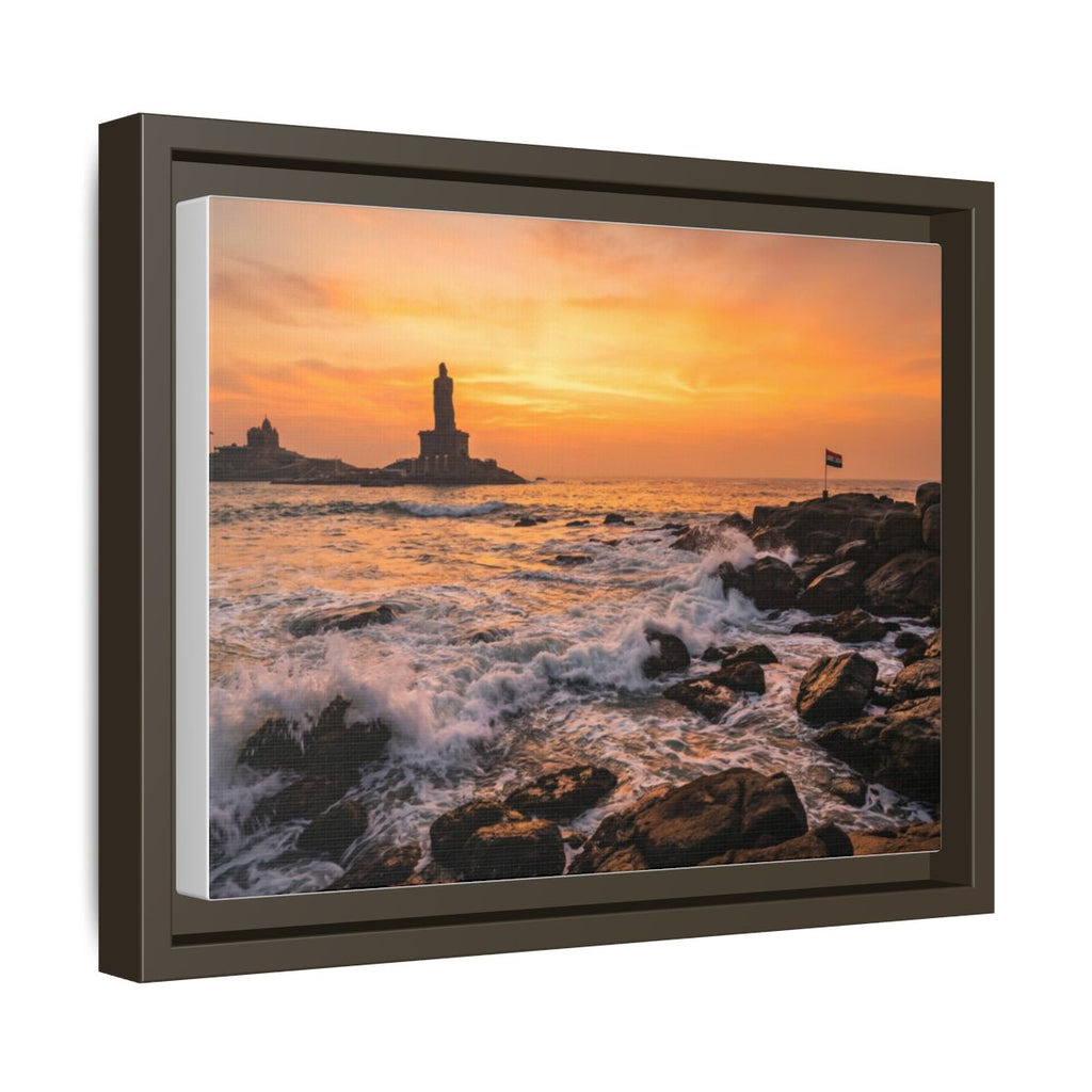Framed Matte Canvas - Majestic Golden Coast
