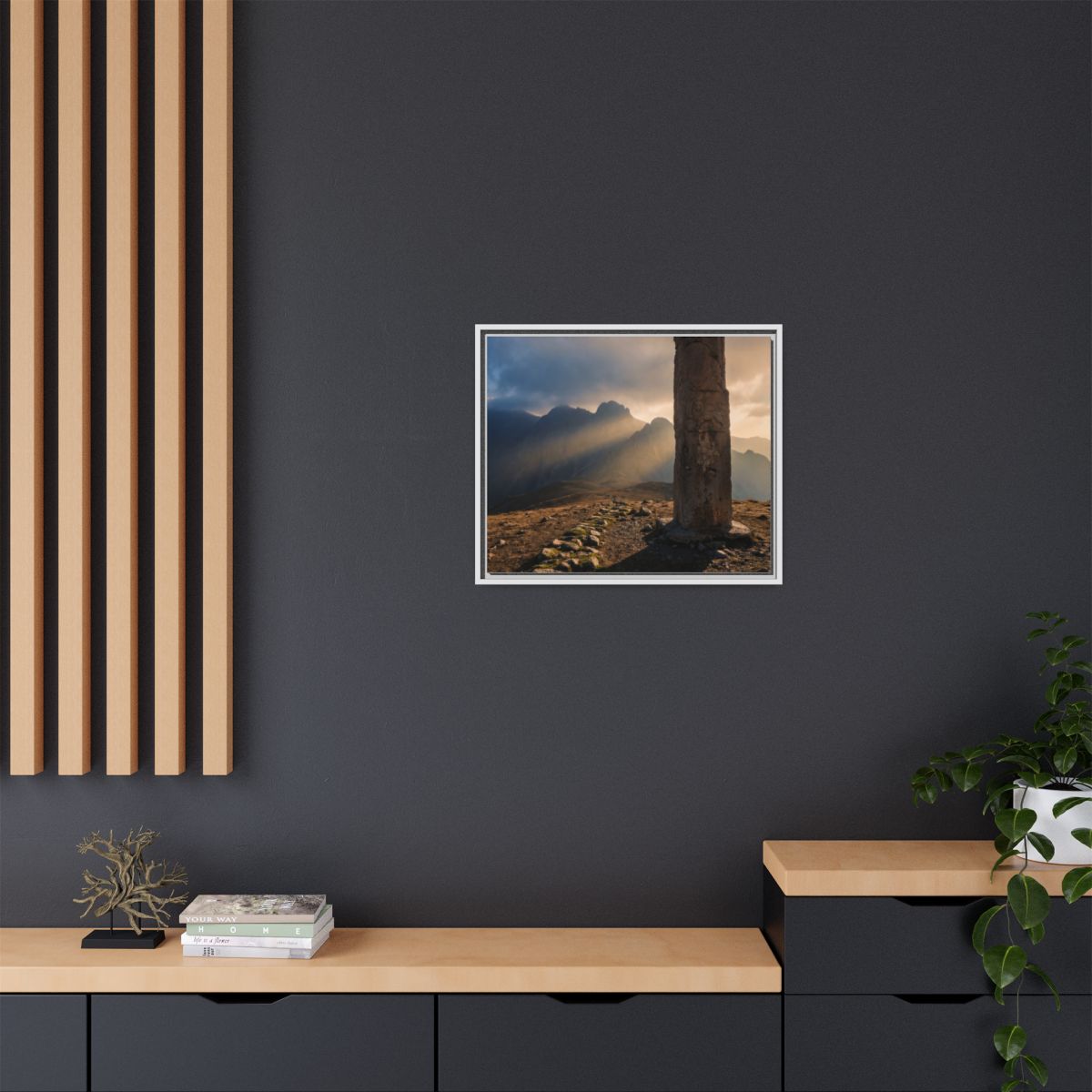 Framed Matte Canvas - Sun Peak