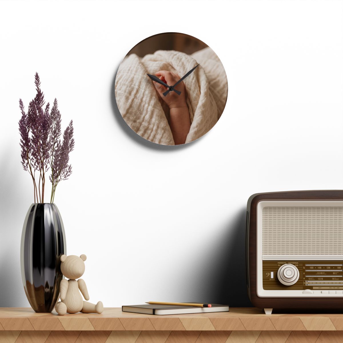 Acrylic Wall Clock - Peaceful Moments