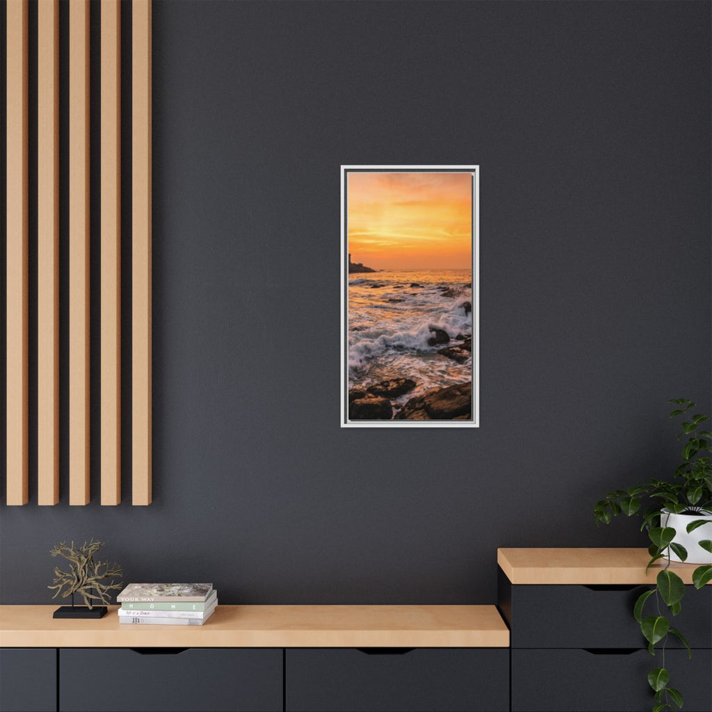 Framed Matte Canvas - Majestic Golden Coast