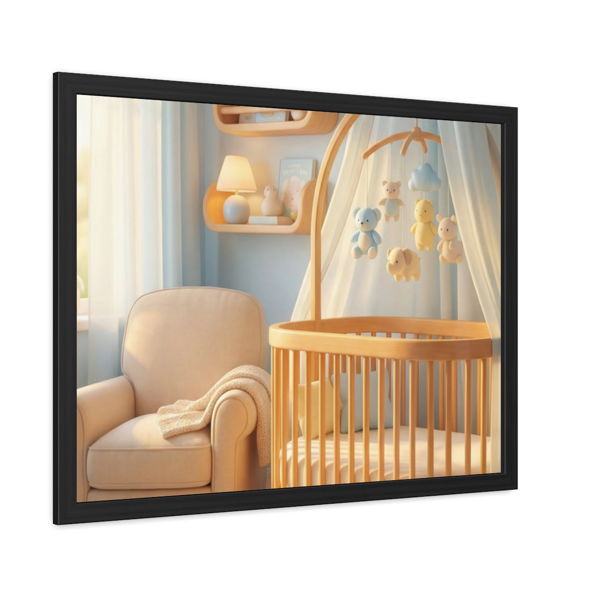 Serene Nursery Framed Posters - Room Decor — Landscape