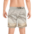 Men's Mid-Length Swim Shorts - Winter Branch Solitude... |...