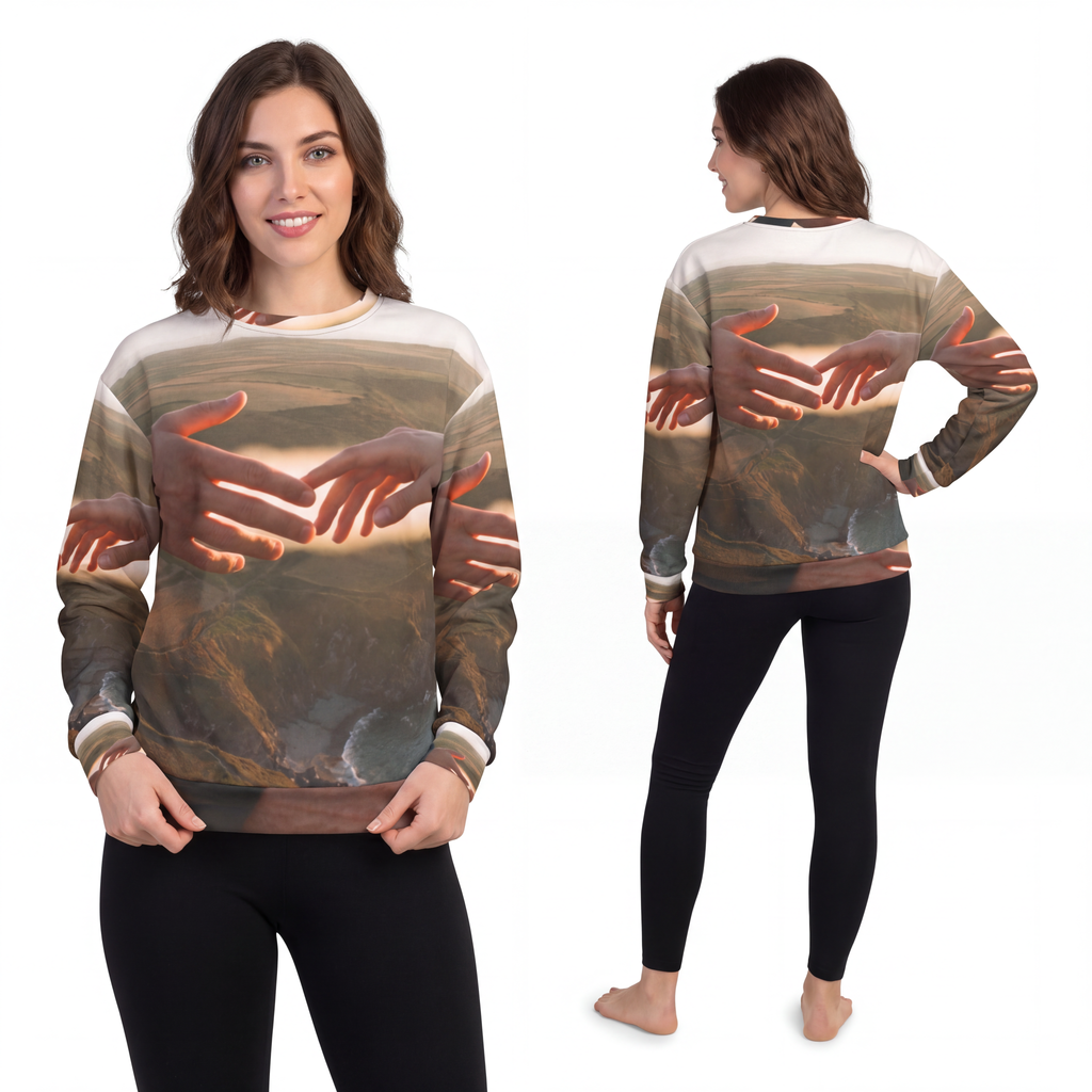Unisex Sweatshirt - The Infinite Touch | Ethereal Coastal......