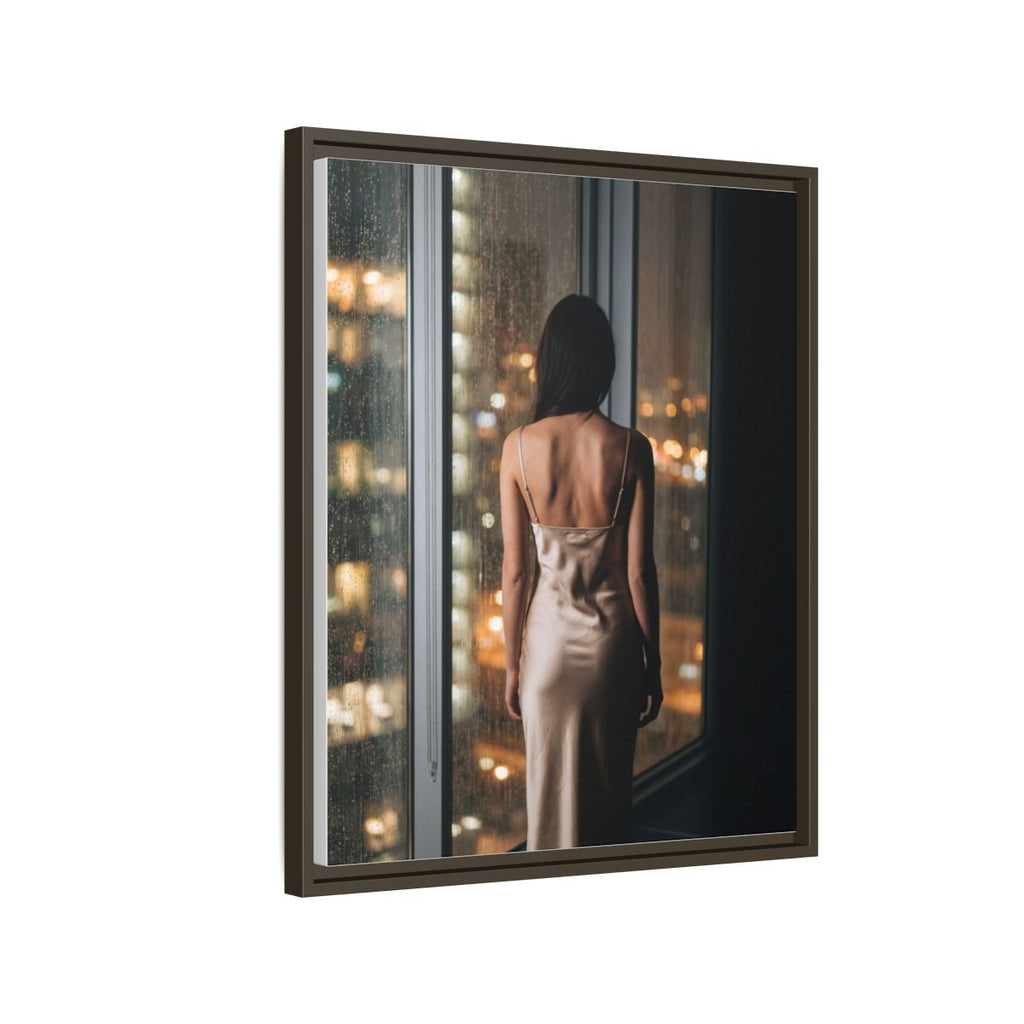 Framed Matte Canvas - Cinematic Nights — Espresso / 1.25"