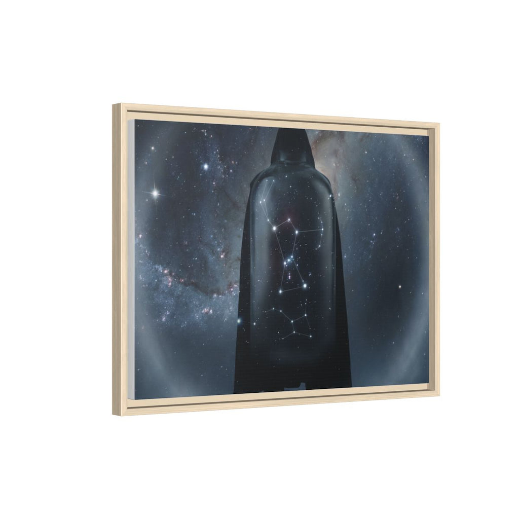 Framed Matte Canvas - Cosmic Sentinel — Natural / 1.25" (10×8, 12×9, 14×11, 16×12, 20×10, 18×12, 20×16, 24×16, 24×18, 36×12, 24×20, 32×16, 30×20, 30×24, 32×24, 48×16, 36×24, 48×24, 40×30, 60×20, 48×32, 60×30 & 60×40)