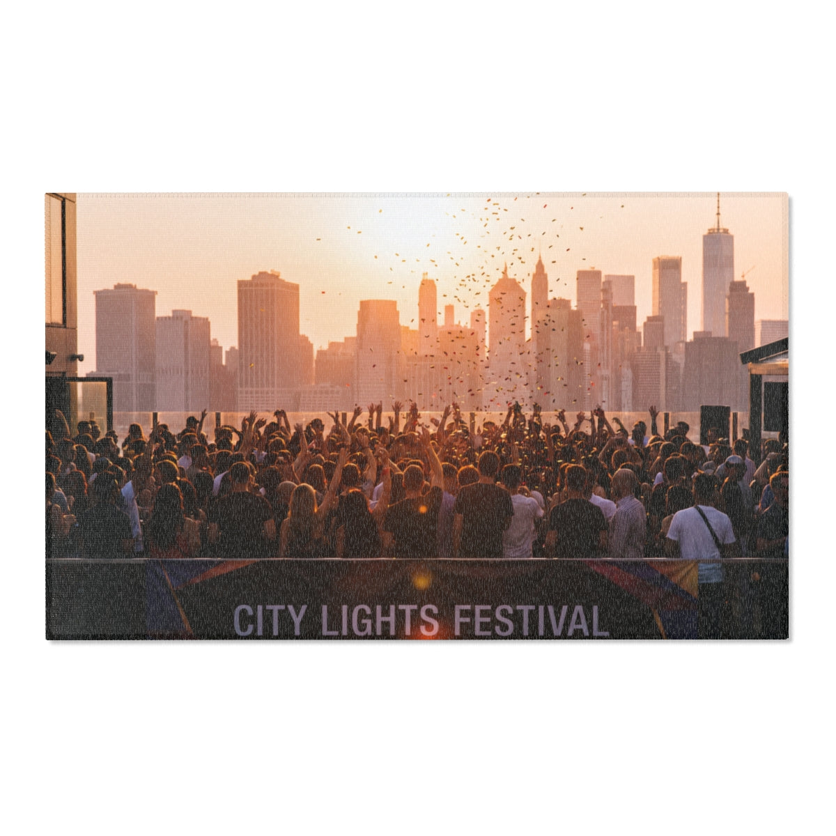 Area Rug - City Lights Festival | Echovira Gallery