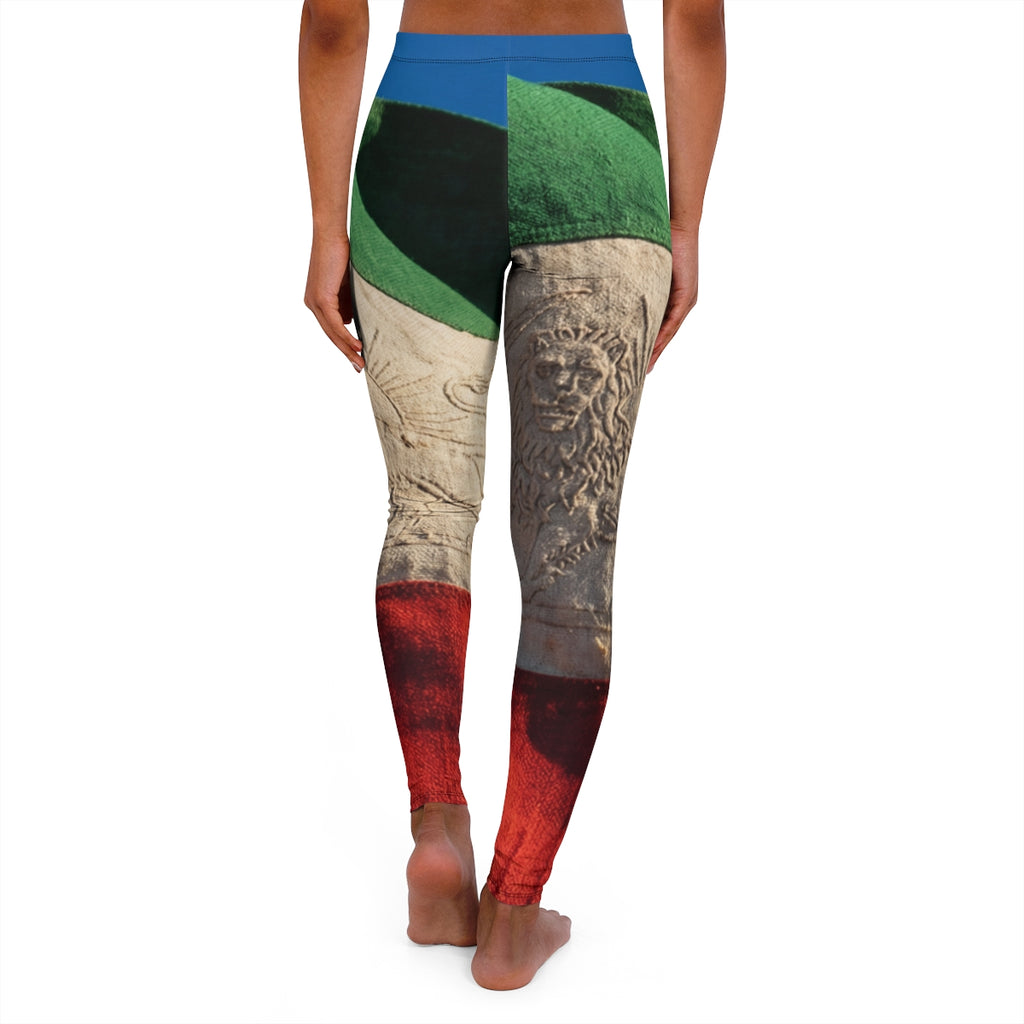 Women's Spandex Leggings - Flag
