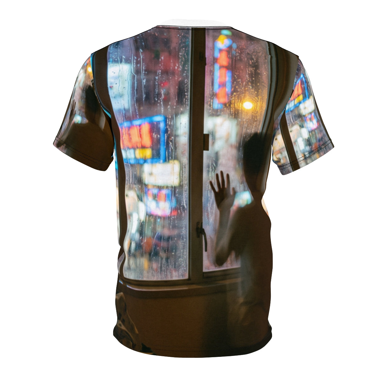 Men's Cut & Sew Tee - Solitude City Rain | Echovira Gallery