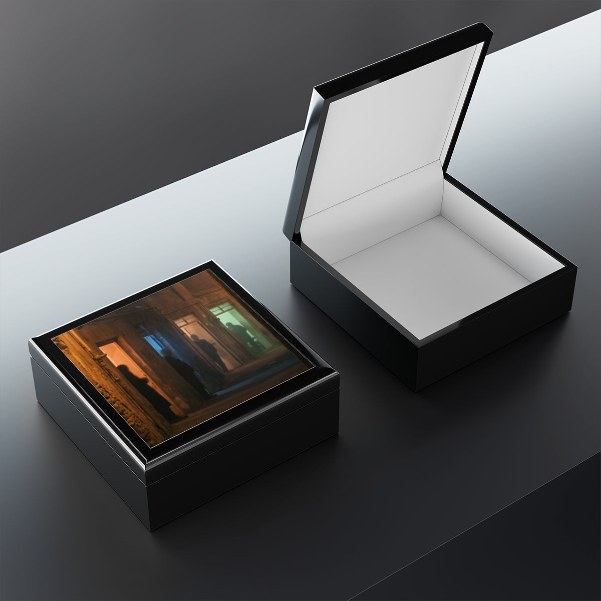 Jewelry Box - Shadowed Alleyway Mystery Art Print | Echovira...