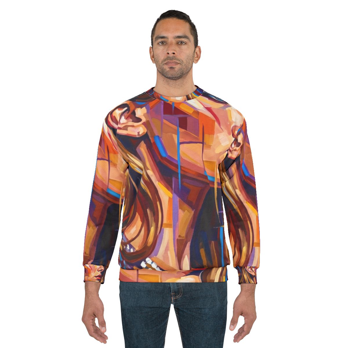 Men's Sweatshirt - Shattered Elegance | Echovira Gallery