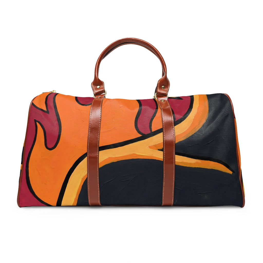 Waterproof Travel Bag - Infernal Silhouette Graphic Art |...