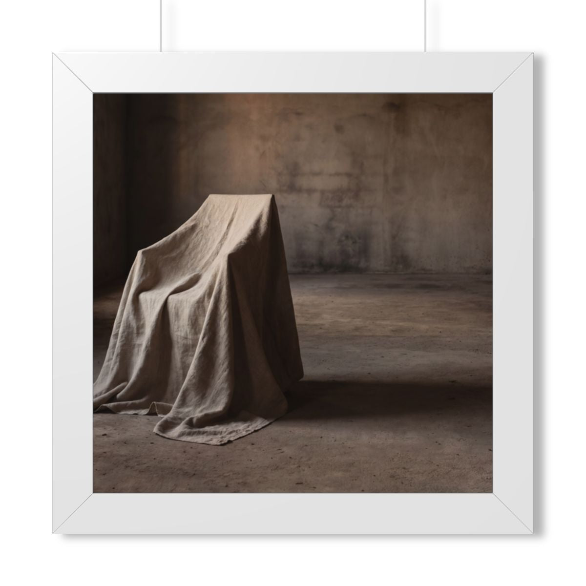 Framed Vertical Poster - Draped Silence Still Life Art... |...