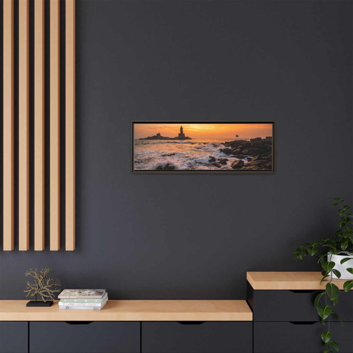 Framed Matte Canvas - Majestic Golden Coast