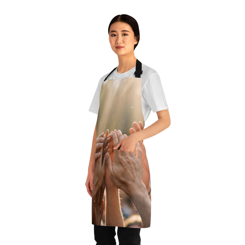 Apron - Golden Rays of Unity Wall Art | Echovira Gallery