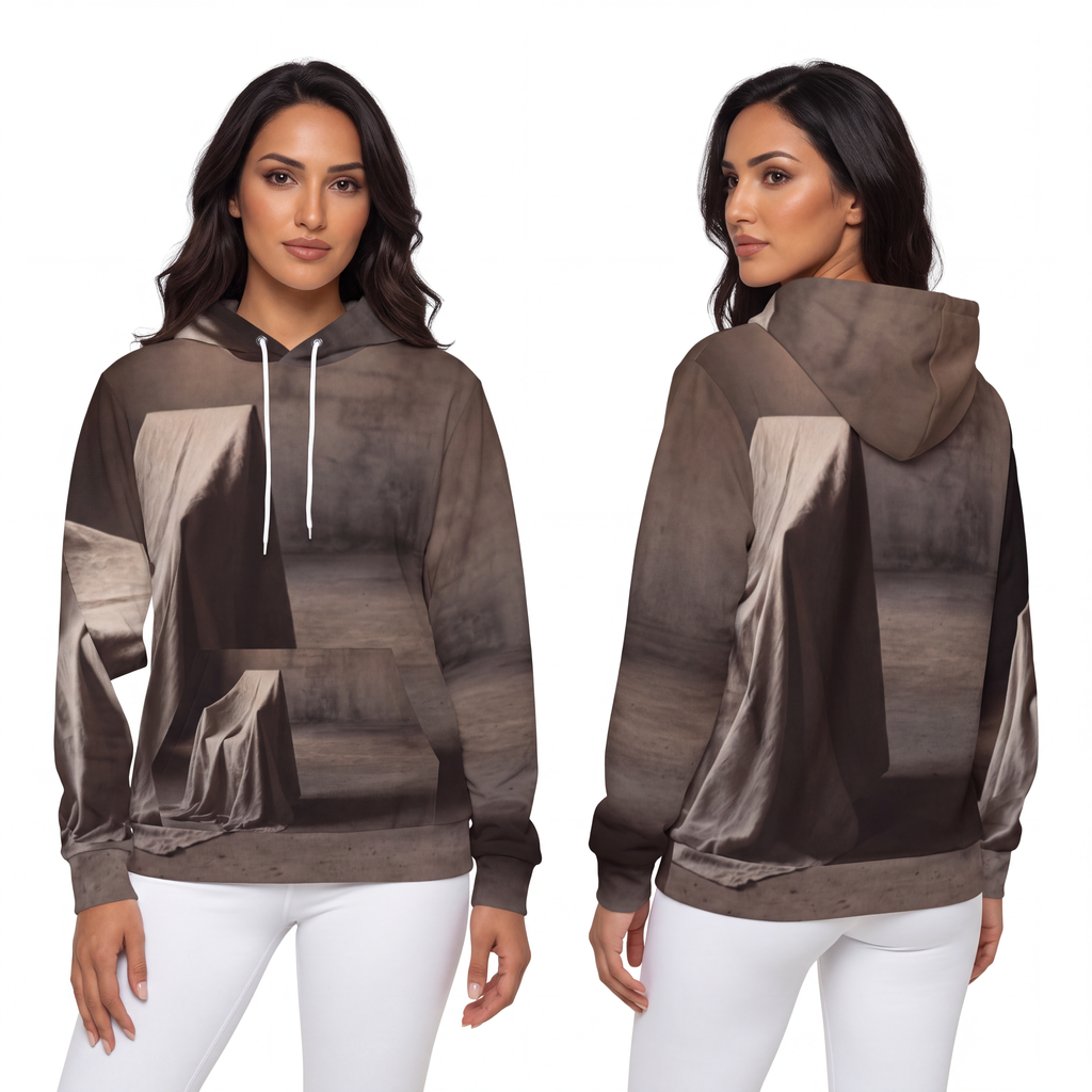 Fashion Hoodie - Draped Silence Still Life Art - Shadowed......