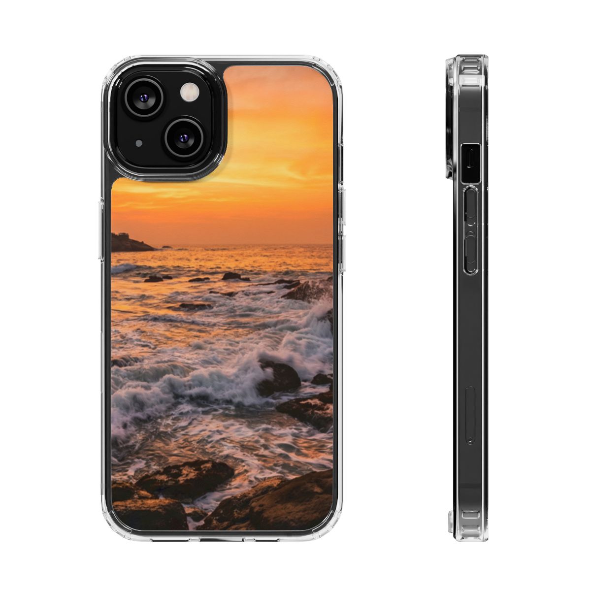 Clear Impact-Resistant Cases - Clear Phone Case - Golden...