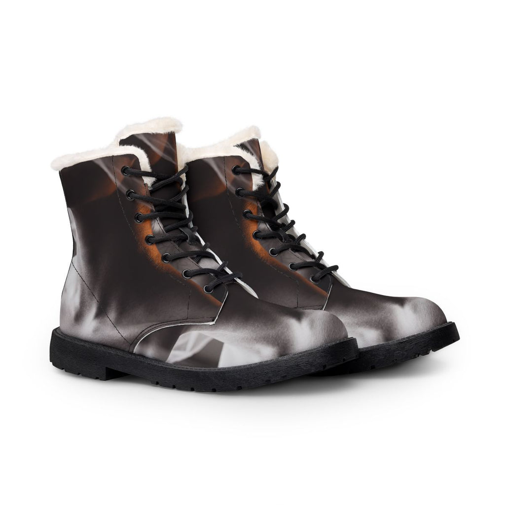 Men's Fur and Leather Boots - Veiled Step | Echovira Gallery