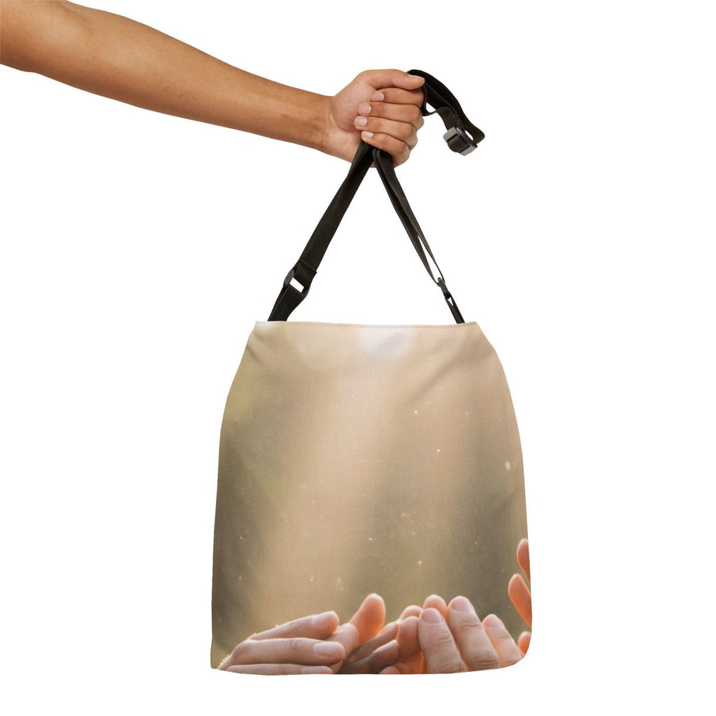 Adjustable Tote Bag - Golden Rays of Unity Wall Art |...