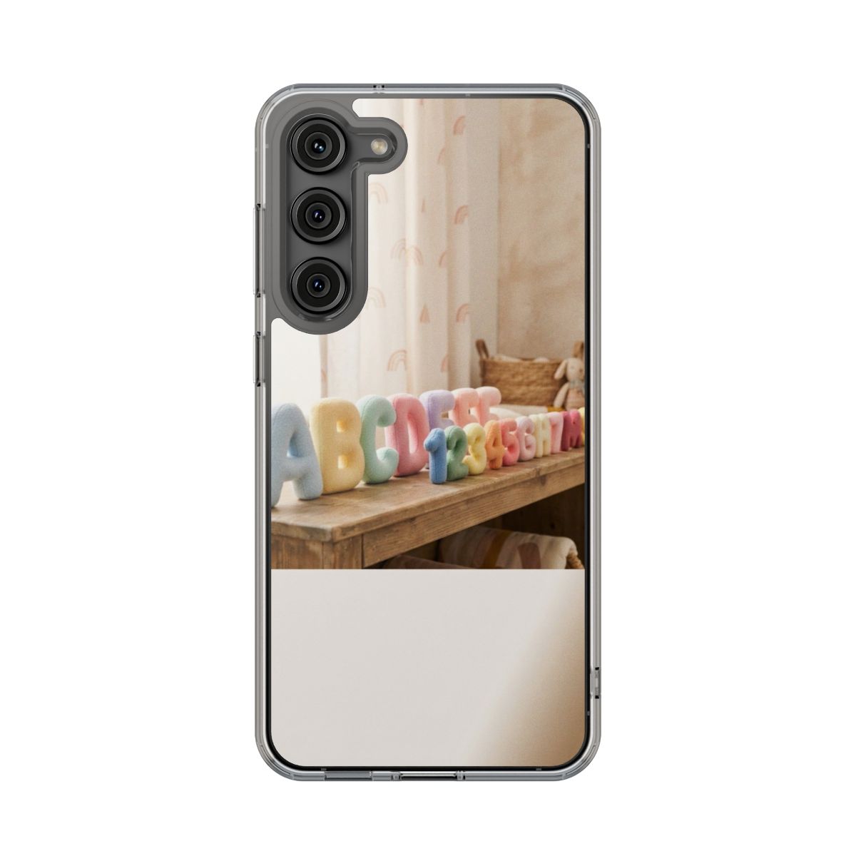 Clear Impact-Resistant Case - Pastel ABCs | Echovira Gallery