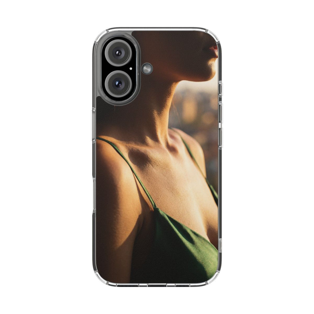 Clear Impact-Resistant Cases - Clear Phone Case - Emerald...