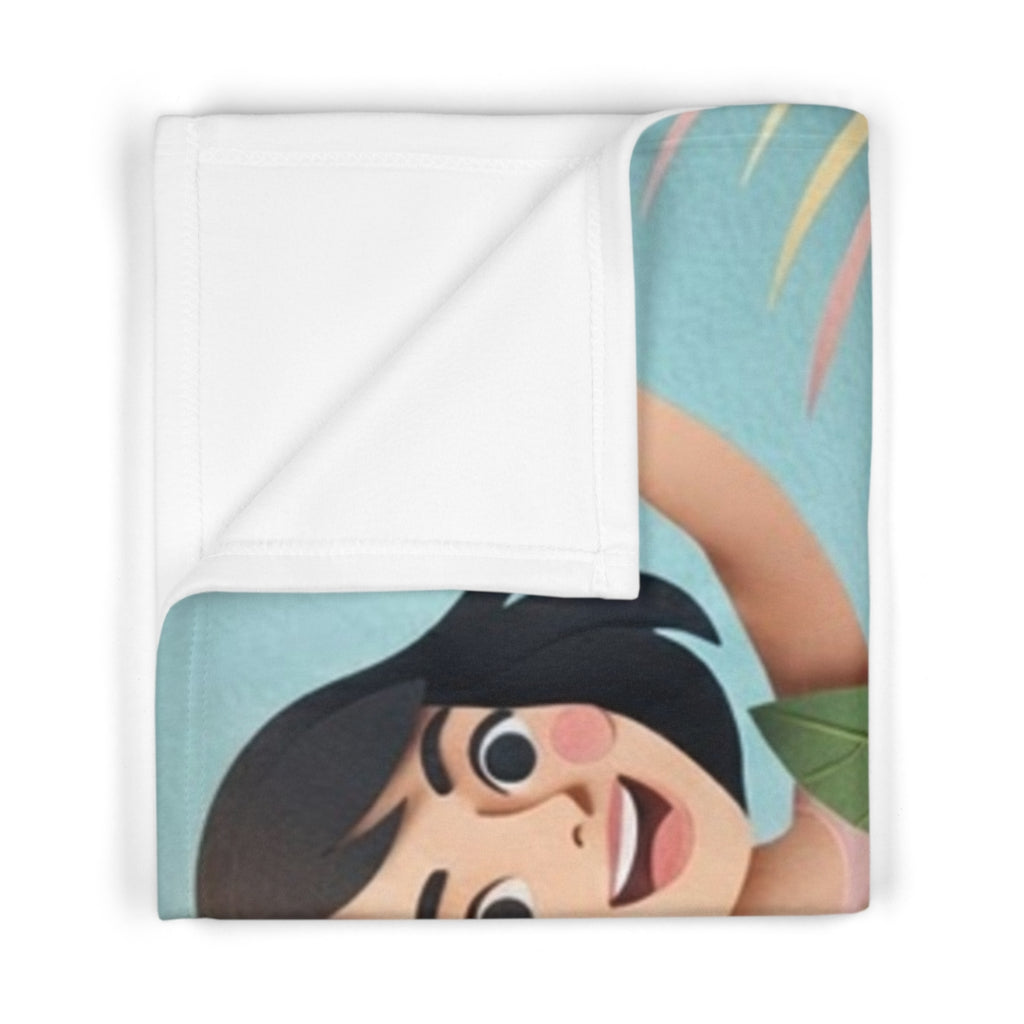 Soft Fleece Baby Blanket - Sunshine Girl | Echovira Gallery