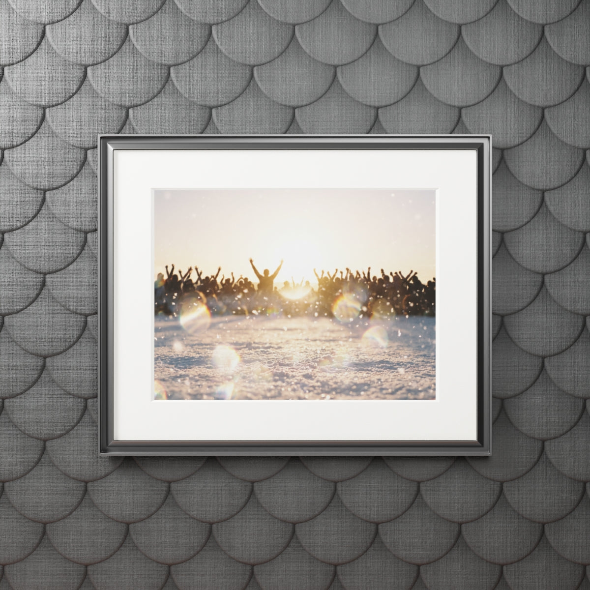 Golden Hour Crowd Landscape Fine Art Prints