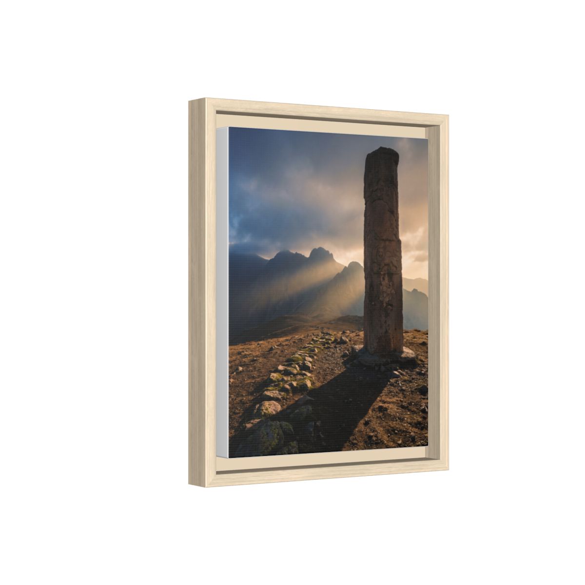 Framed Matte Canvas - Sun Peak