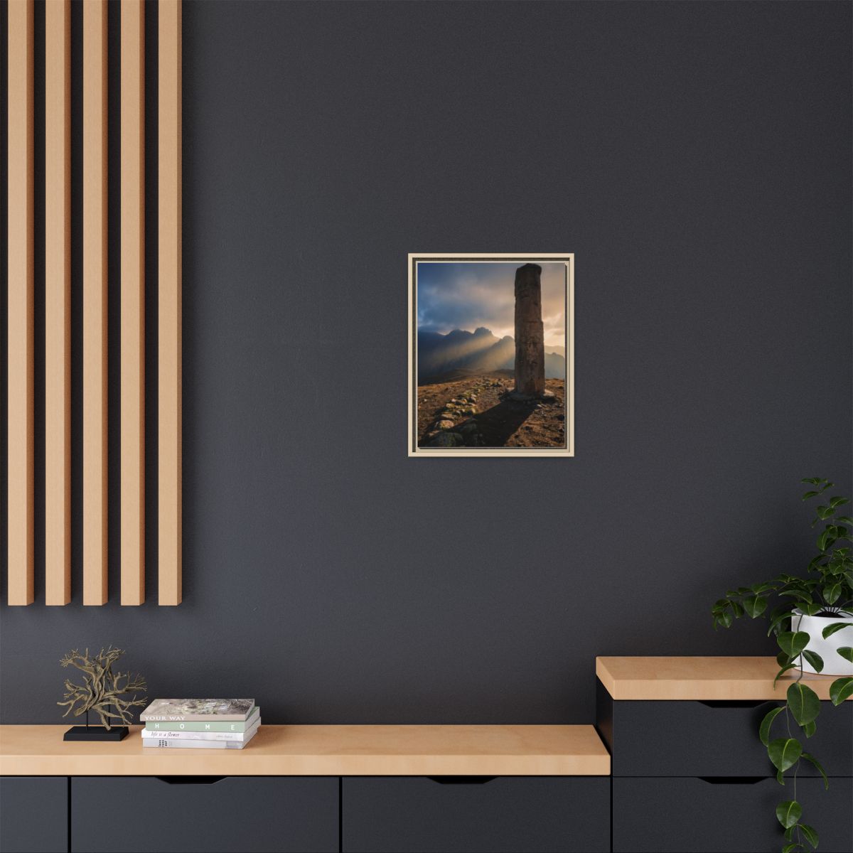 Framed Matte Canvas - Sun Peak
