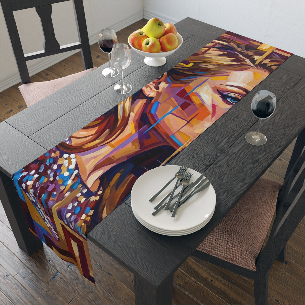 Table Runner - Shattered Elegance | Echovira Gallery