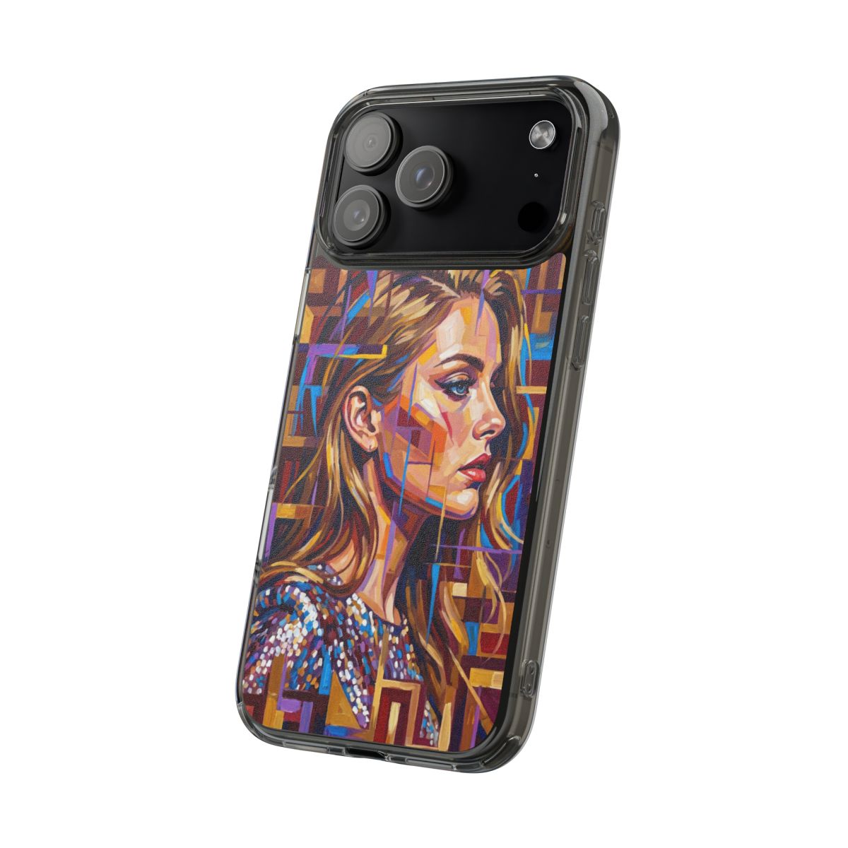 Clear Impact-Resistant Case - Shattered Elegance | Echovira...