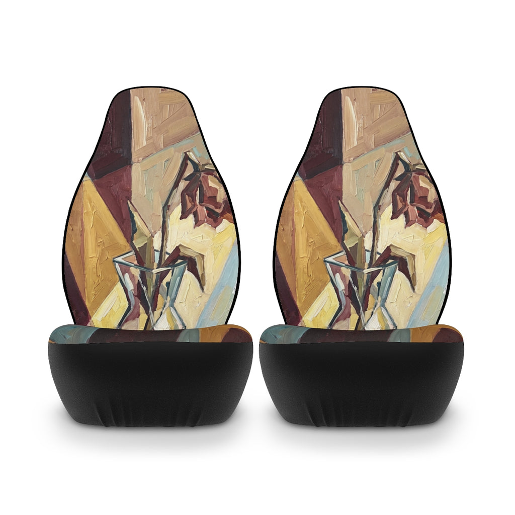 Car Seat Covers - Cubist Rose Geometric Art | Echovira...