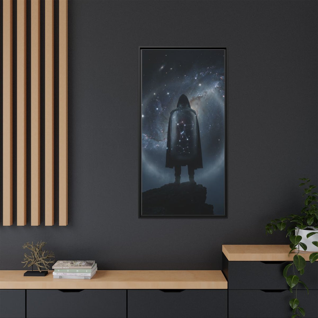Framed Matte Canvas - Cosmic Sentinel — Black / 1.25" (8×10...