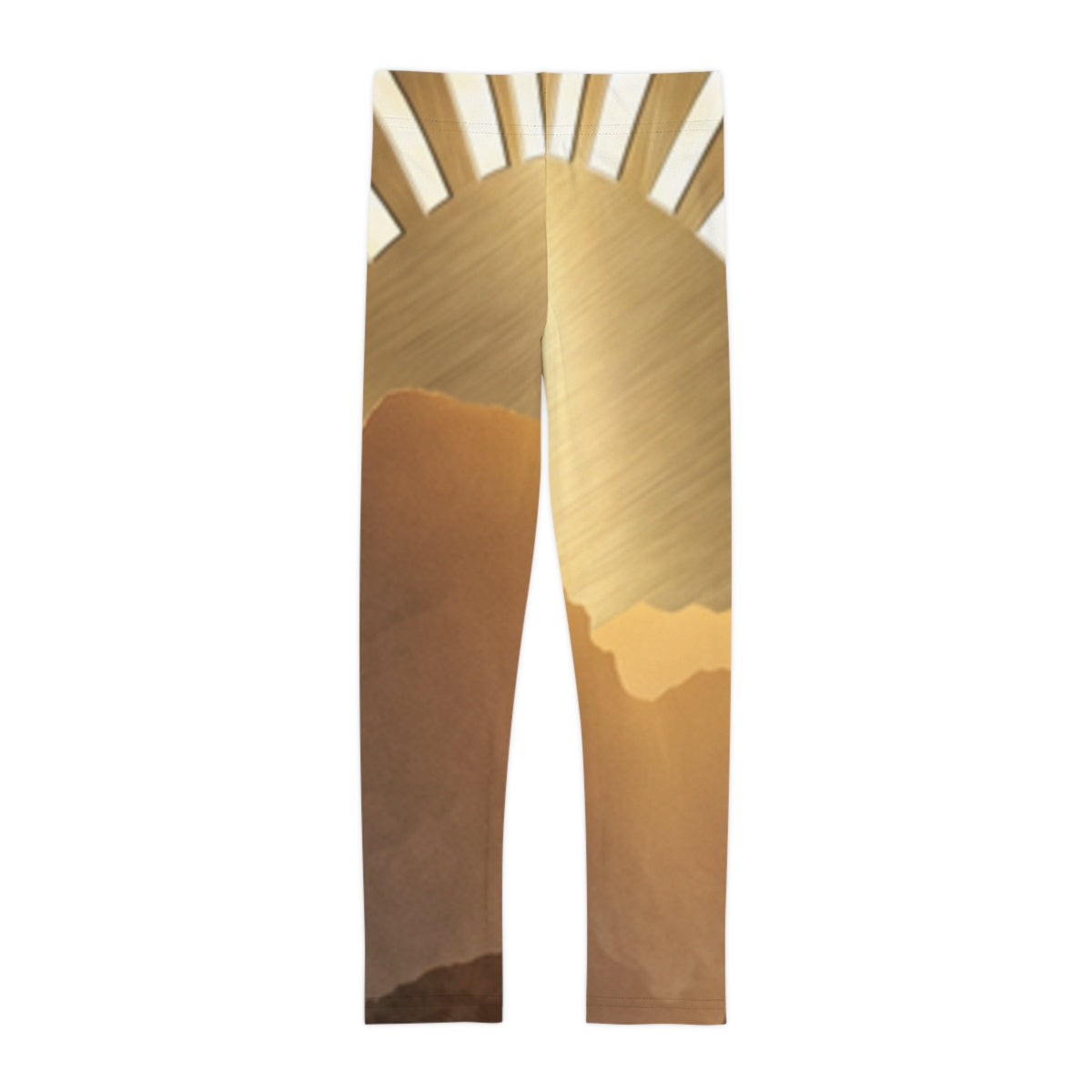 Kinder-Leggings mit Berggipfel-Motiv