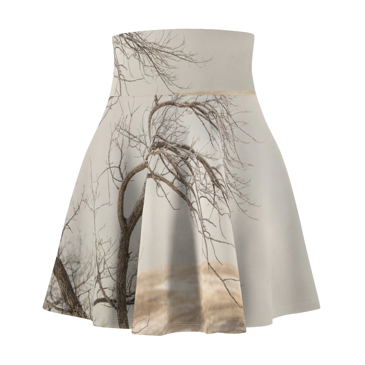 Women's Skater Skirt - Winter Branch Solitude Landscape |...