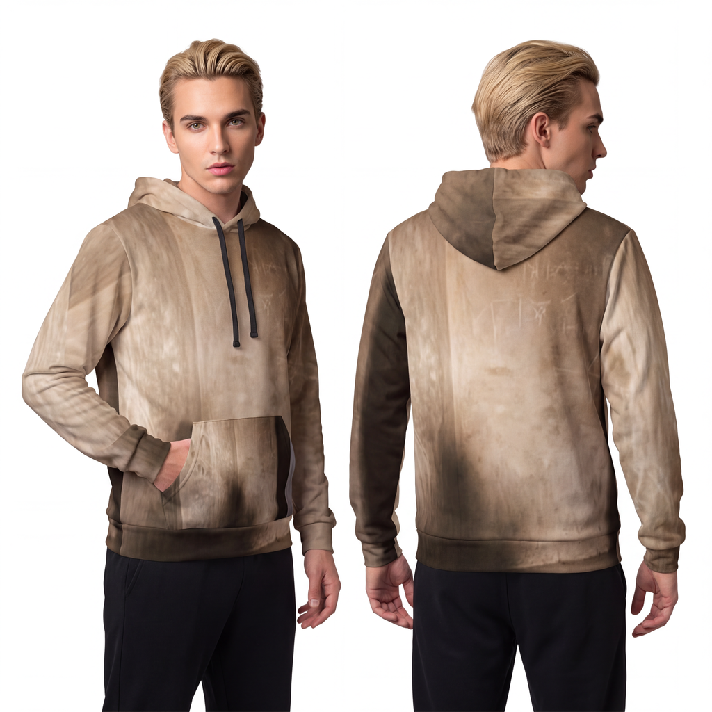 Men's Athletic Hoodie - Shadows of the Citadel moody... |...
