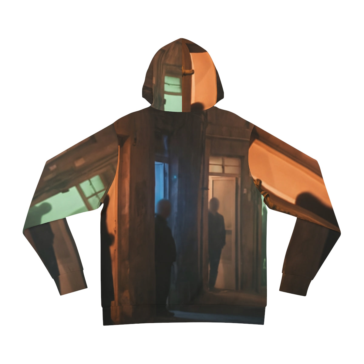 Men's Fashion Hoodie - Nocturnal Alleyway Misty Street Art |...