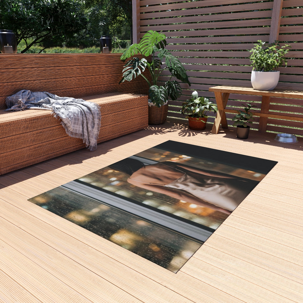 Outdoor Rug - Rooftop Balcony Night Rug | Echovira Gallery