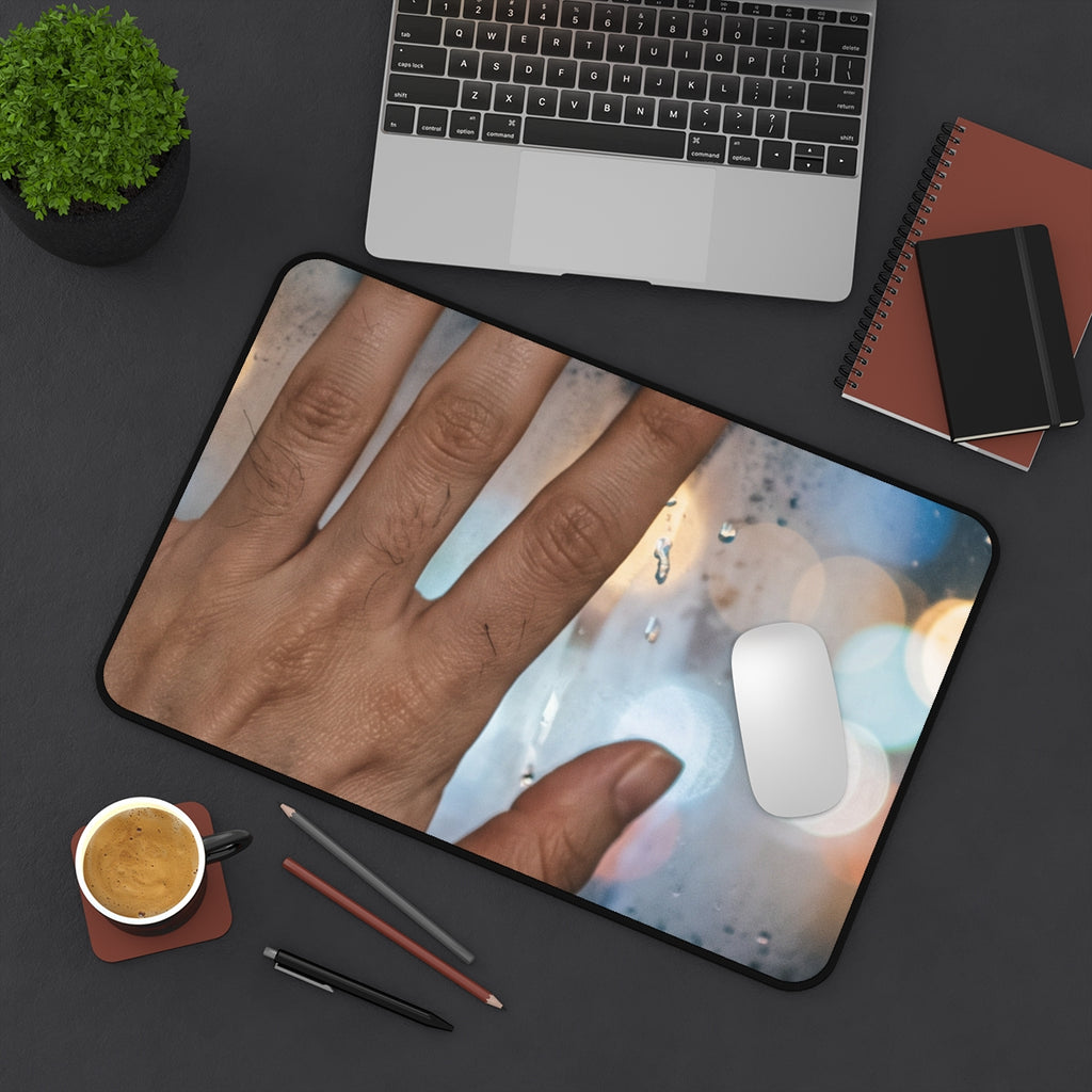 Rainy City Window Desk Mat