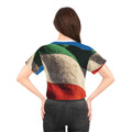 Crop Tee - Vintage Lion Flag design | Echovira Gallery
