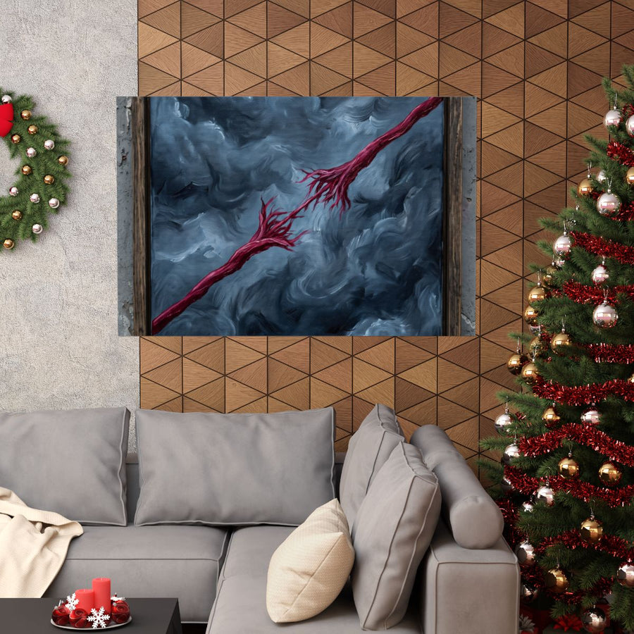 Matte Horizontal Poster - Tempest Crimson Cord