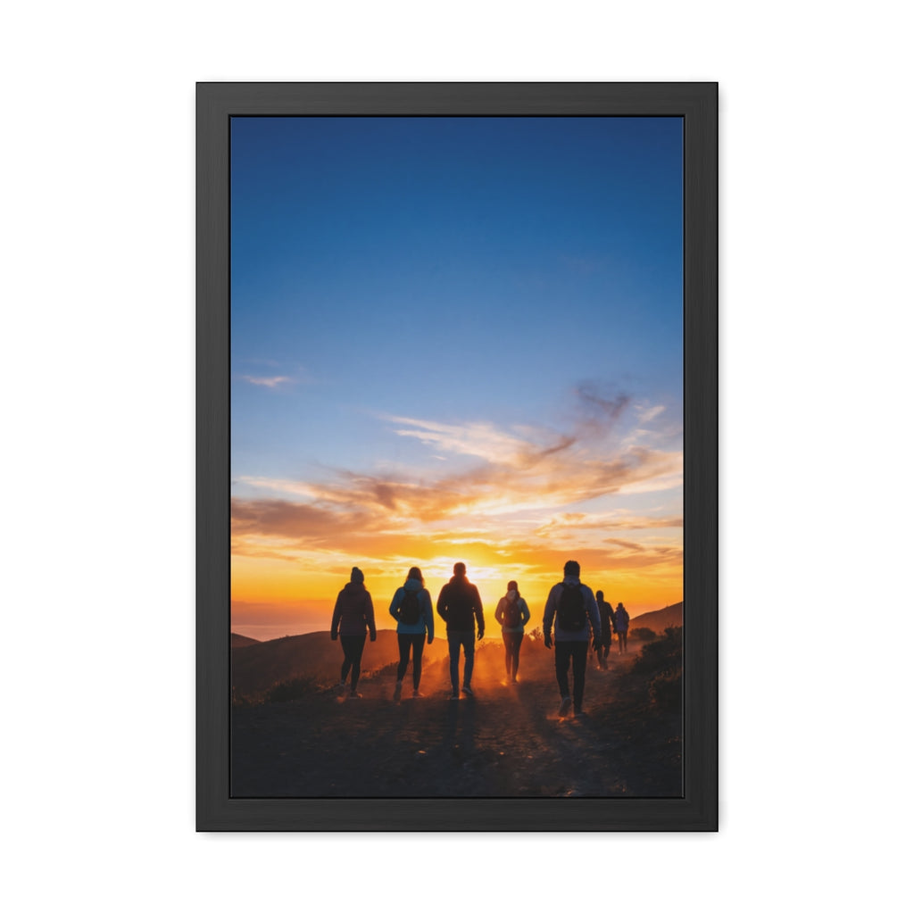 Framed Poster - Sunset Silhouette