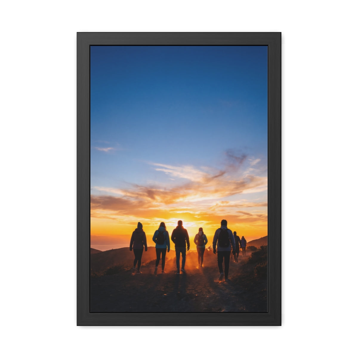 Framed Poster - Sunset Silhouette