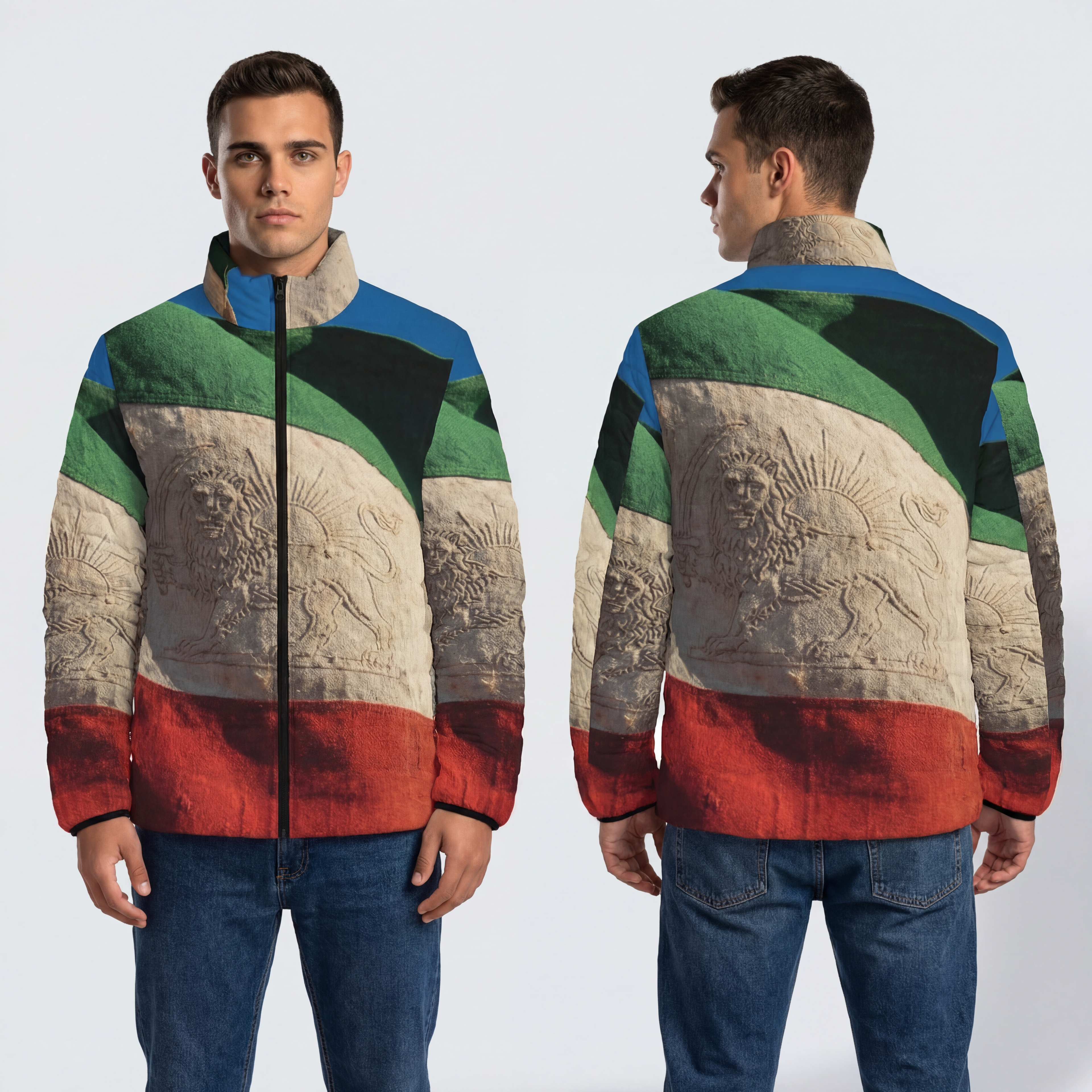 Men's Puffer Jacket - Emblem