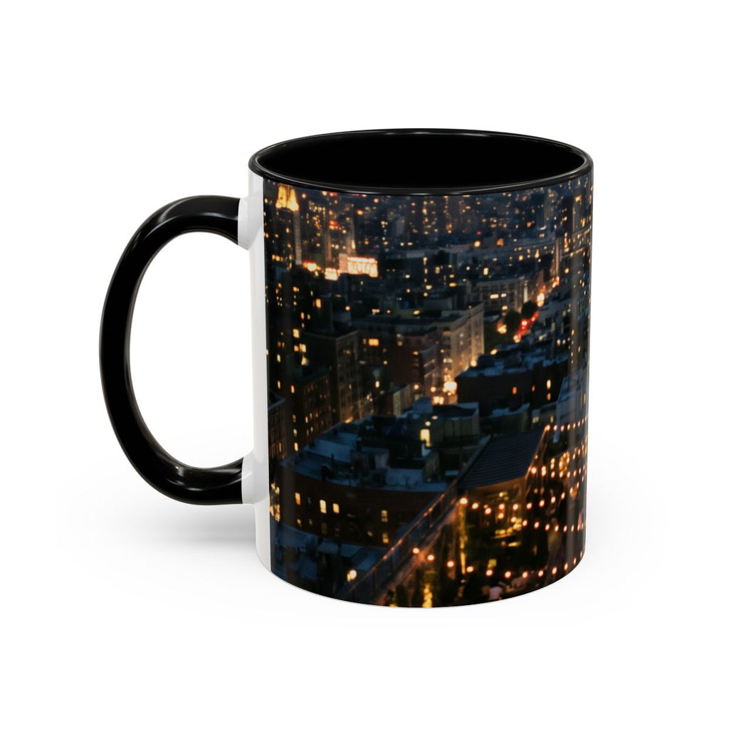 Accent Coffee Mug - Skyline Evening Glow | Echovira Gallery