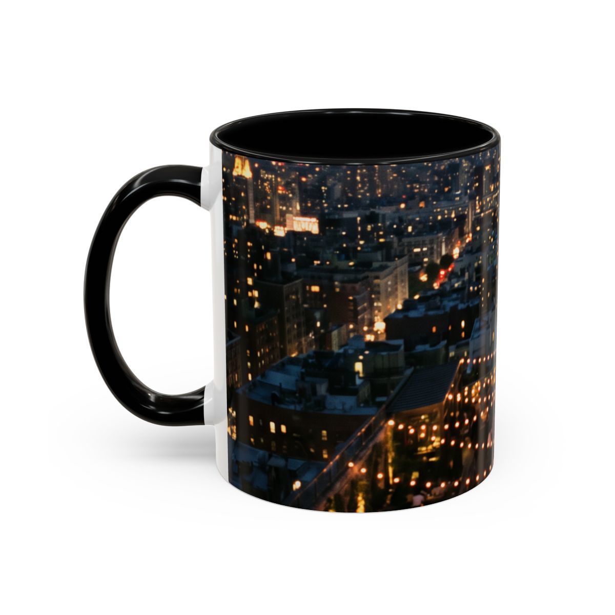 Accent Coffee Mug - Skyline Evening Glow | Echovira Gallery