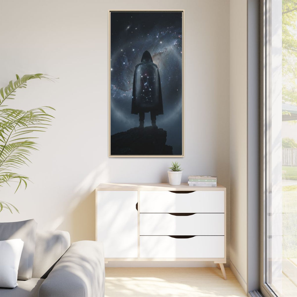 Framed Matte Canvas - Cosmic Sentinel — Natural / 1.25"... |...