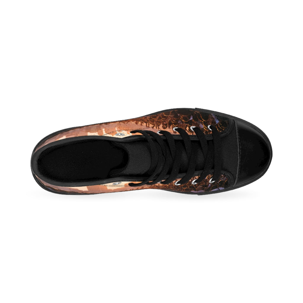 Women's Classic Sneakers - City Lights | Echovira Gallery