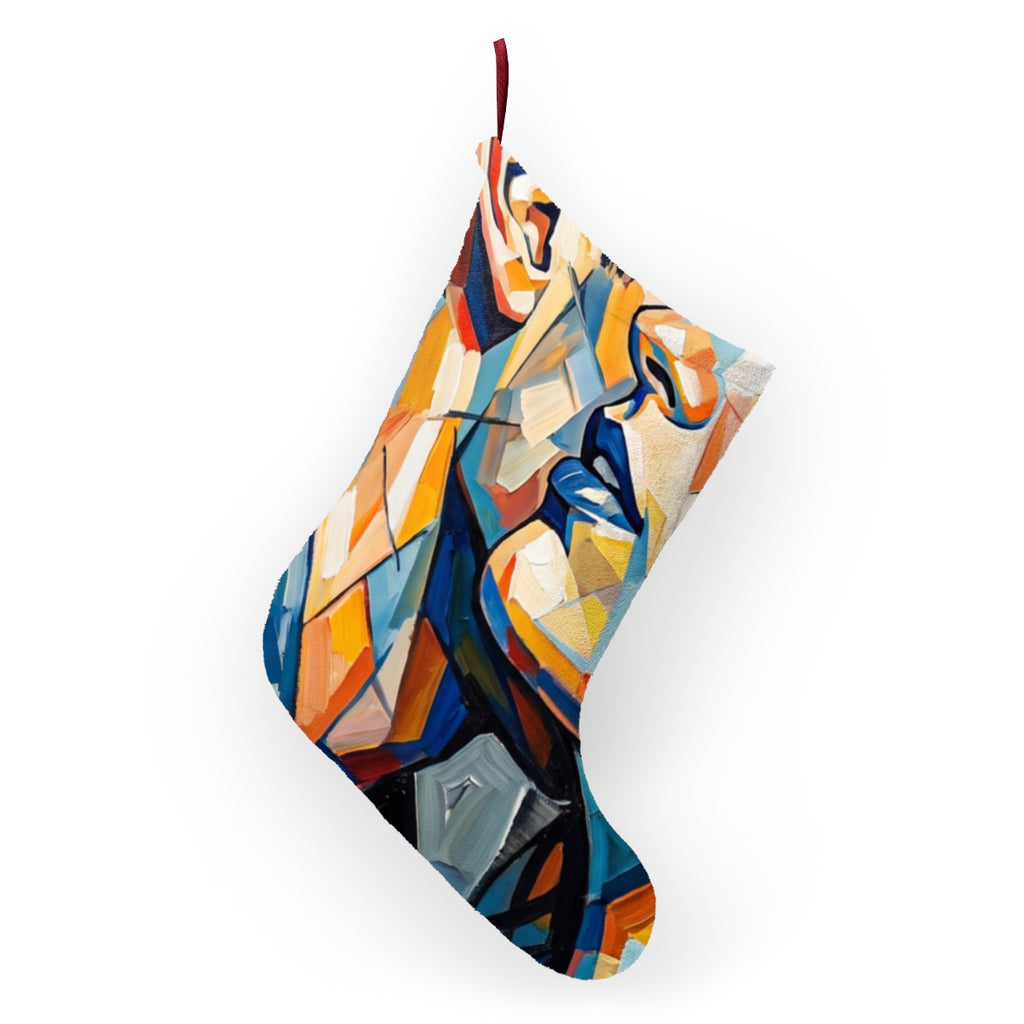 Christmas Stockings - Prismatic Romance Abstract Art |...