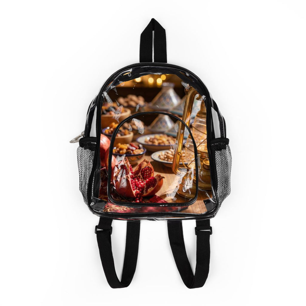 Stadium Backpack - Amber Glow Border | Echovira Gallery
