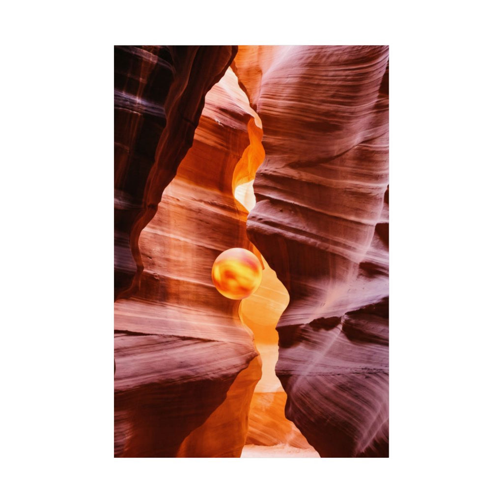 Matte Vertical Posters - Canyon Sun (8×10 & 36×54) |...